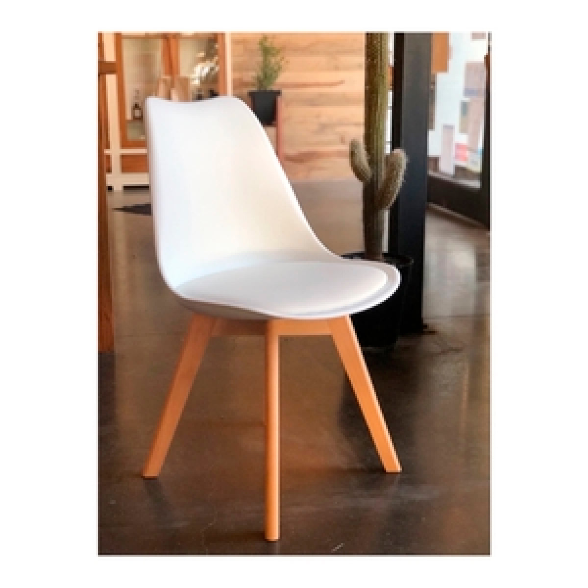 Pack de 4 Sillas Tulip Acolchada - Blanca