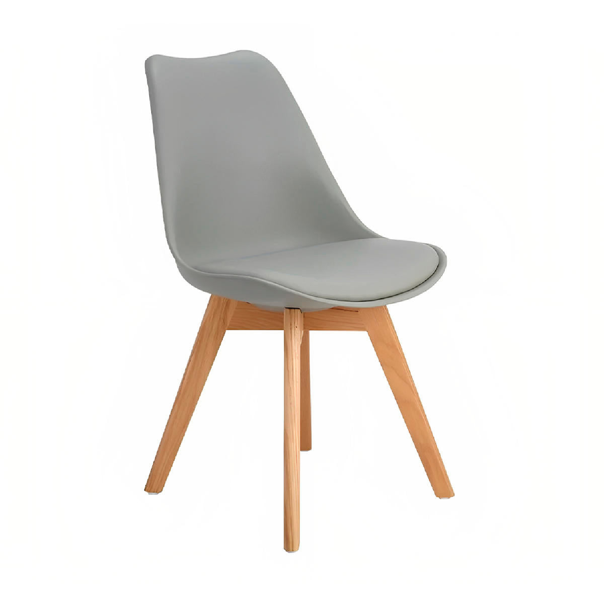 Pack de 4 Sillas Tulip Acolchada - Gris