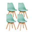 Pack de 4 Sillas Tulip Acolchada - Menta