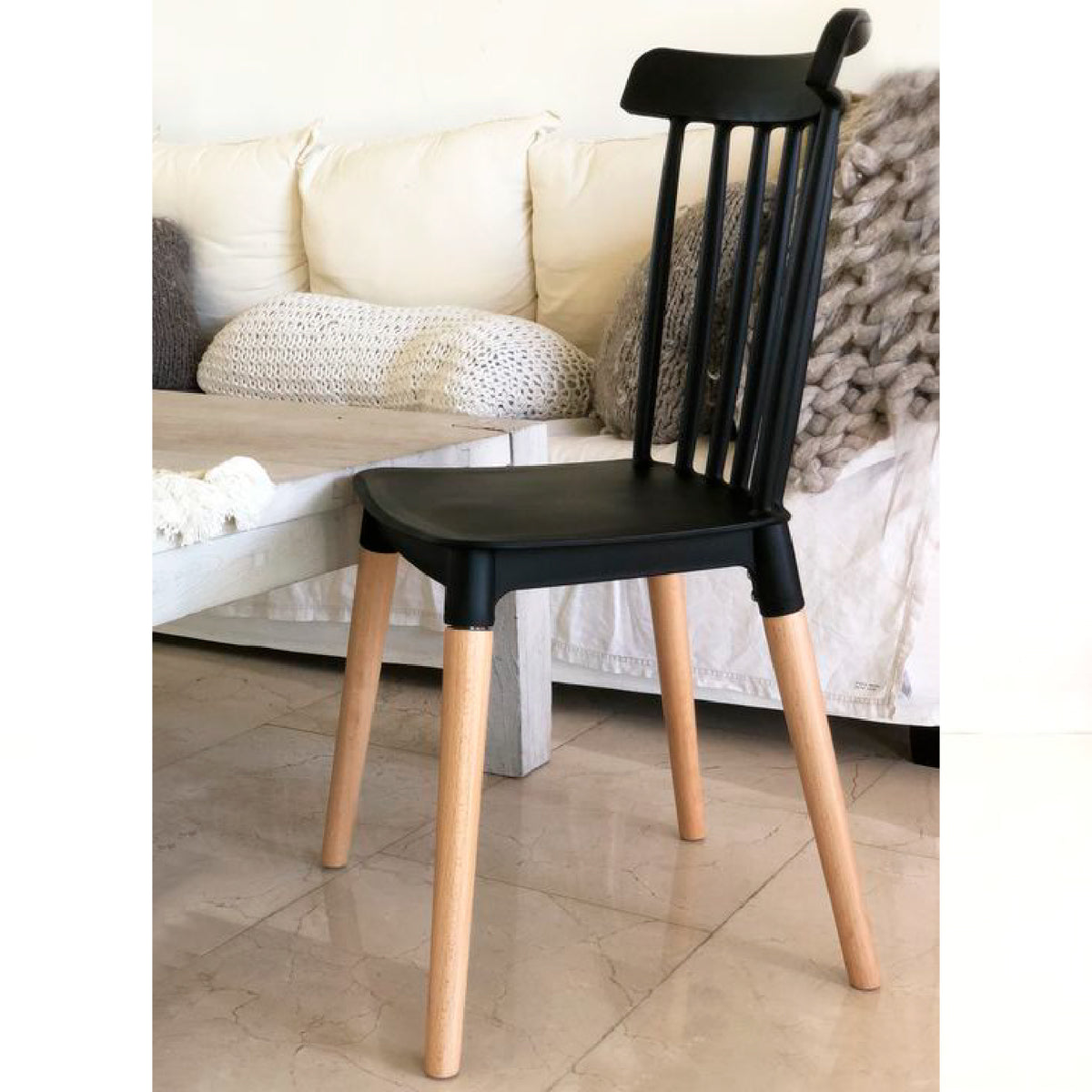 Pack de 4 Sillas Windsor - Negra