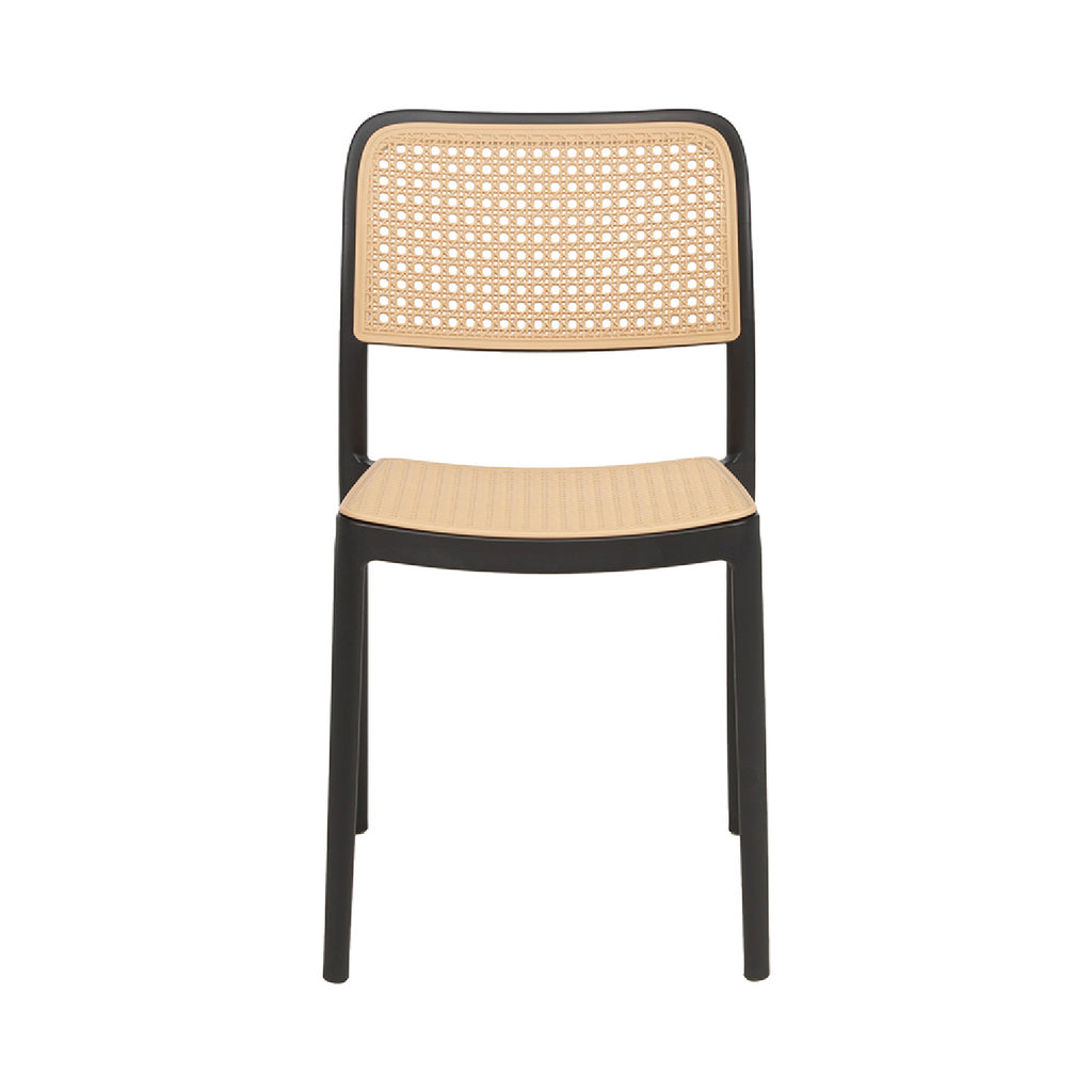 Silla de Terraza o Comedor Hoffman Enrejada - Negra