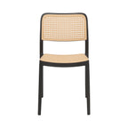 Silla de Terraza o Comedor Hoffman Enrejada - Negra