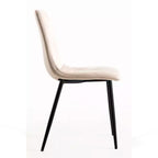 Pack de 4 Sillas Macron Terciopelo - Beige