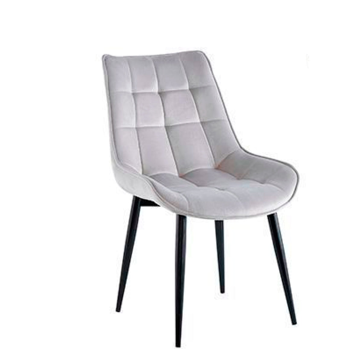 Pack de 4 Sillas Macron Terciopelo - Gris