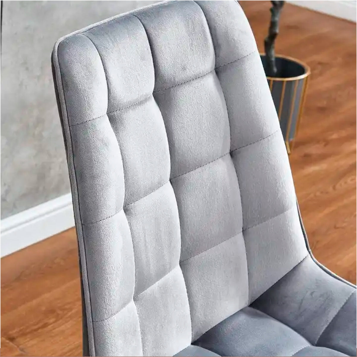 Pack de 4 Sillas Macron Terciopelo - Gris