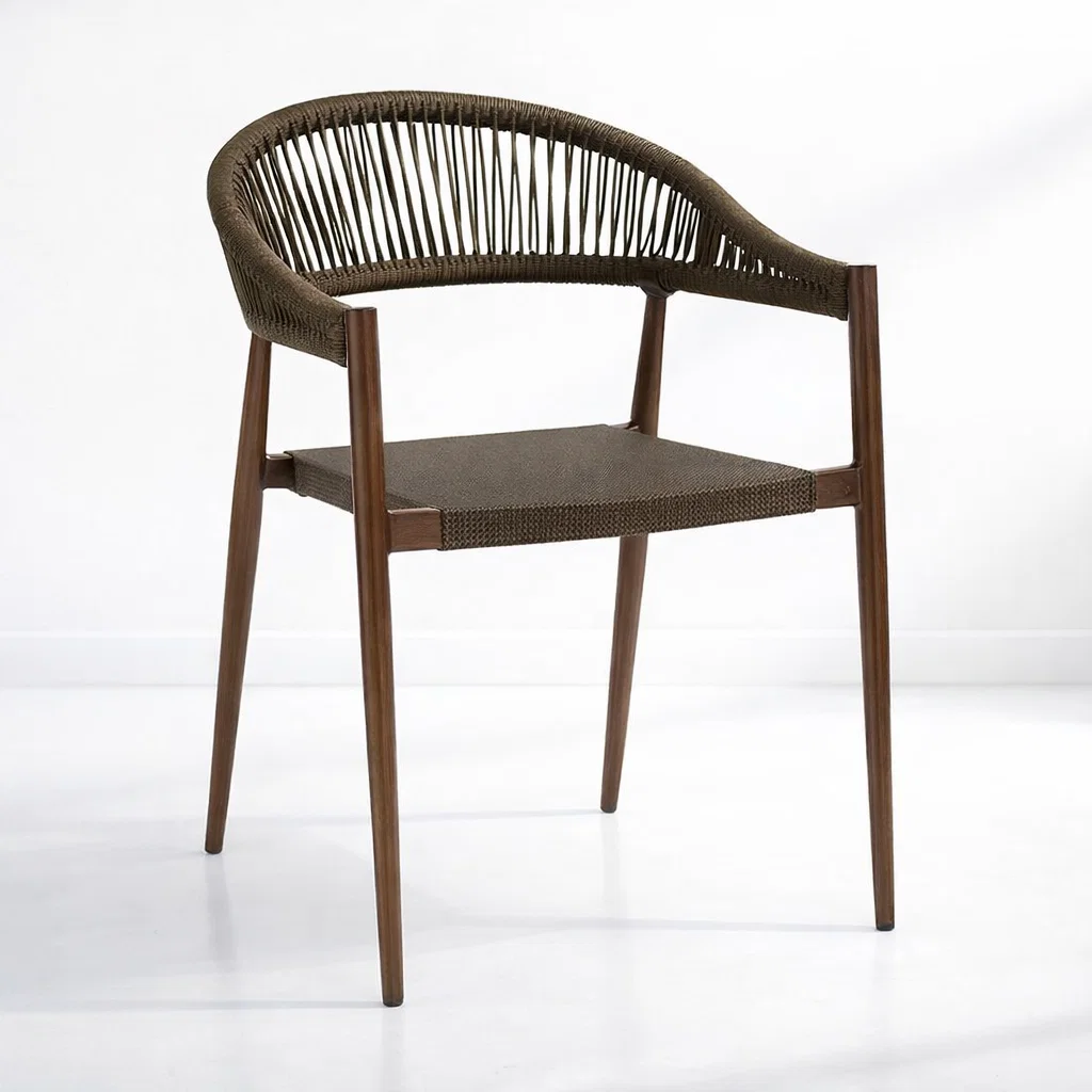 Silla de Terraza Douce - Aluminio y Rattan