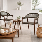 Silla de Terraza Douce - Aluminio y Rattan