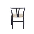 Pack de 2 Sillas Wishbone Madera e Hilo de Cuerda - Negra
