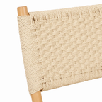 Silla Nido Plegable de Madera Rattan Natural