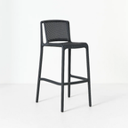 Taburete Alto Capri Polipropileno - Negro