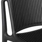 Taburete Alto Capri Polipropileno - Negro