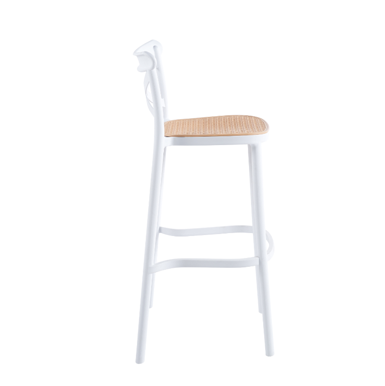 Taburete Crossback 77 cm - Blanco