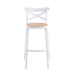 Taburete Crossback 77 cm - Blanco