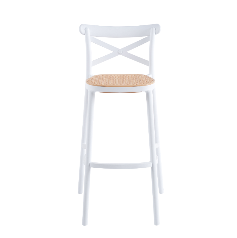 Taburete Crossback 77 cm - Blanco