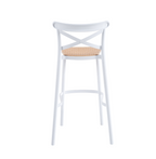 Taburete Crossback 77 cm - Blanco