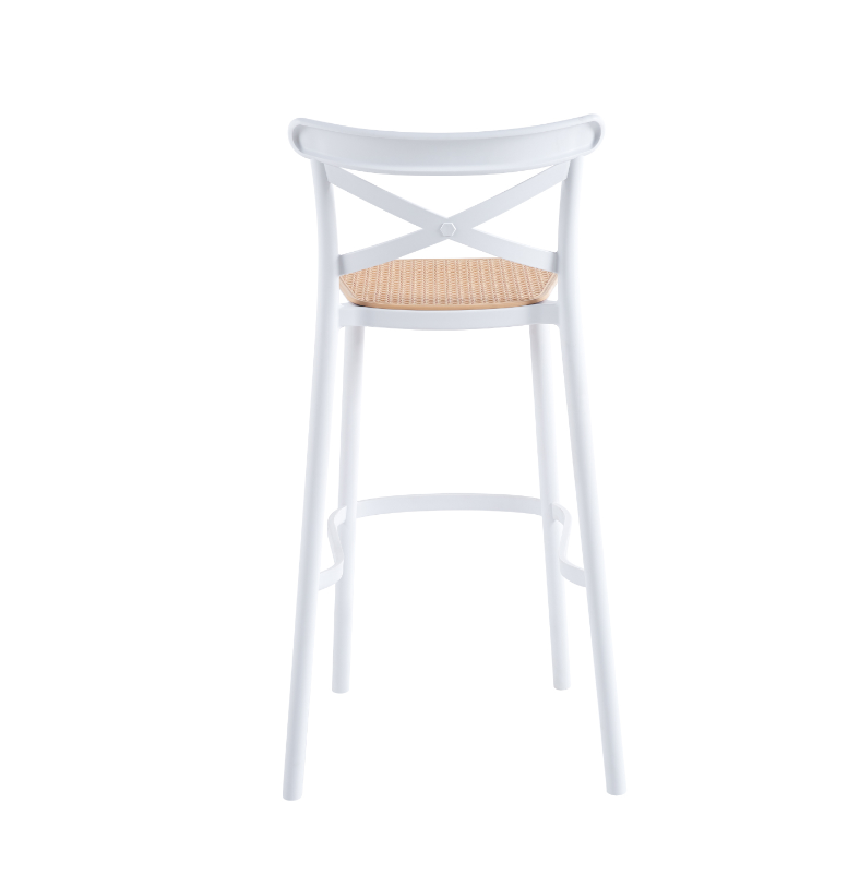 Taburete Crossback 77 cm - Blanco