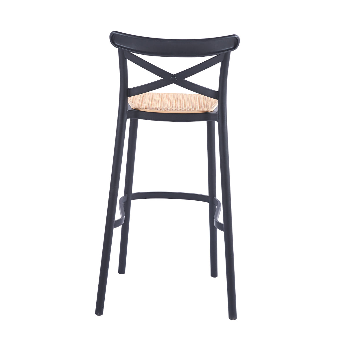 Taburete Crossback 77 cm - Negro