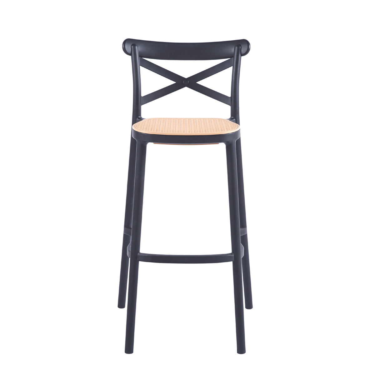 Taburete Crossback 77 cm - Negro