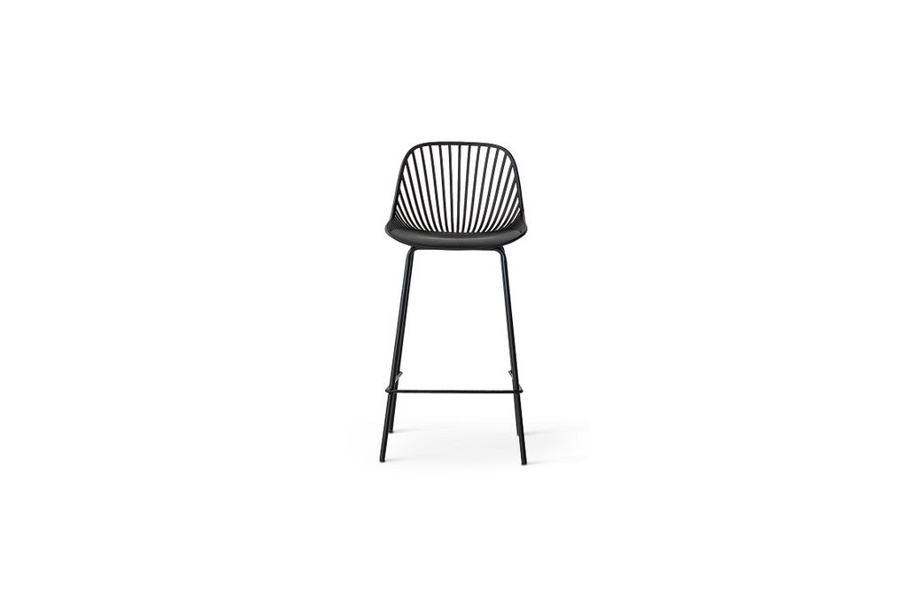 Pack de 2 Taburetes Tropea 77 cm - Negro