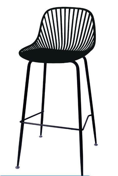 Pack de 2 Taburetes Tropea 77 cm - Negro