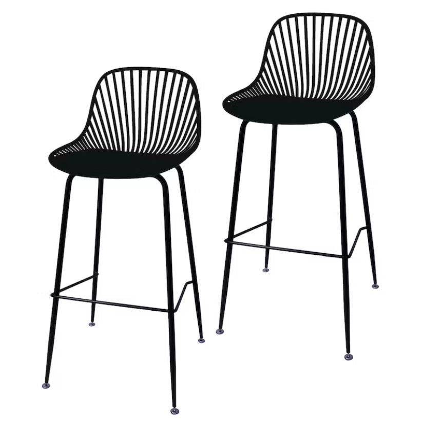 Pack de 2 Taburetes Tropea 77 cm - Negro