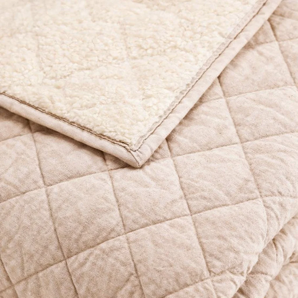 Quilt Velvet Termico Sherpa Crema King