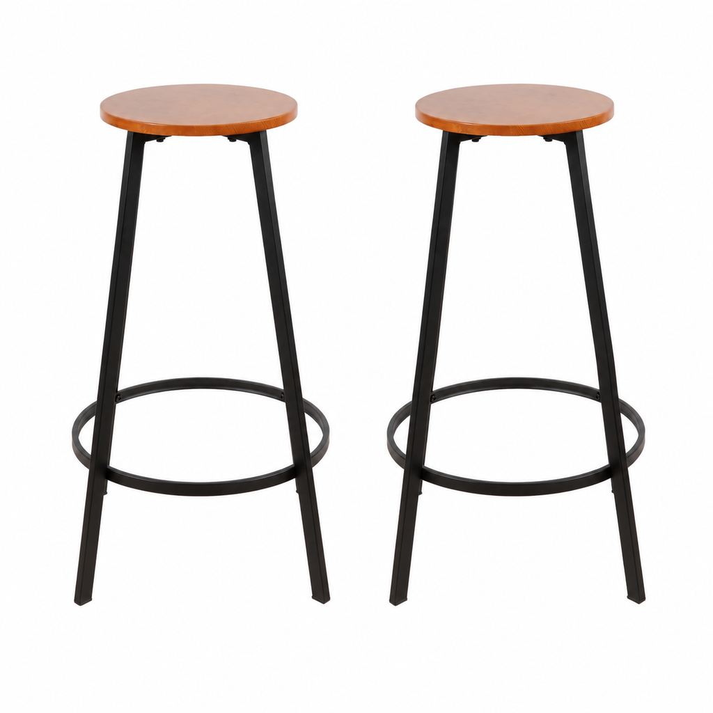 Pack de 2 Pisos taburete de bar elipse industrial