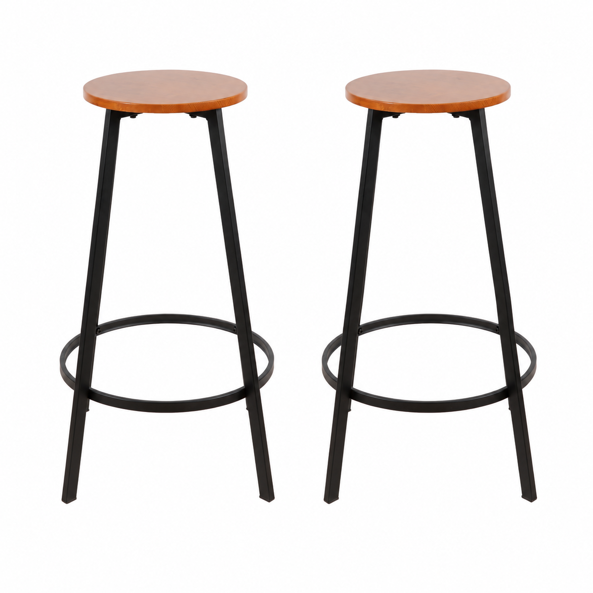 Pack de 2 Pisos taburete de bar elipse industrial