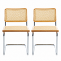 Pack de 2 Sillas Breuer Madera y Rattan - Madera