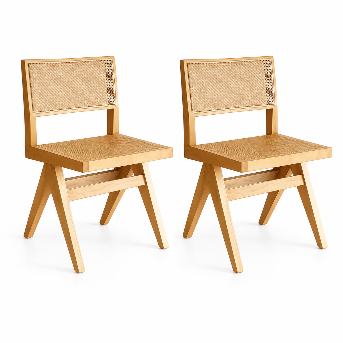 Pack de 2 Sillas Savia de Rattan - Natural