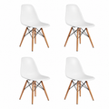 Pack de 4 Sillas Eames - Blanca