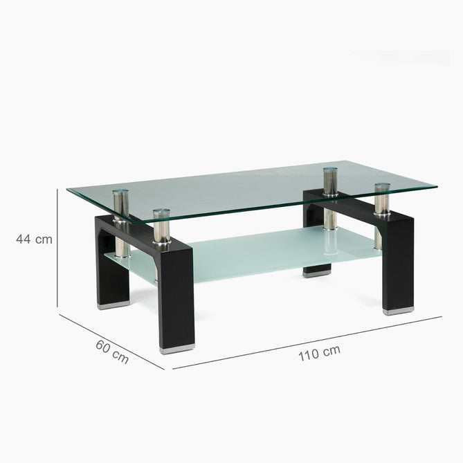 Mesa De Centro Mons Prisma Negro