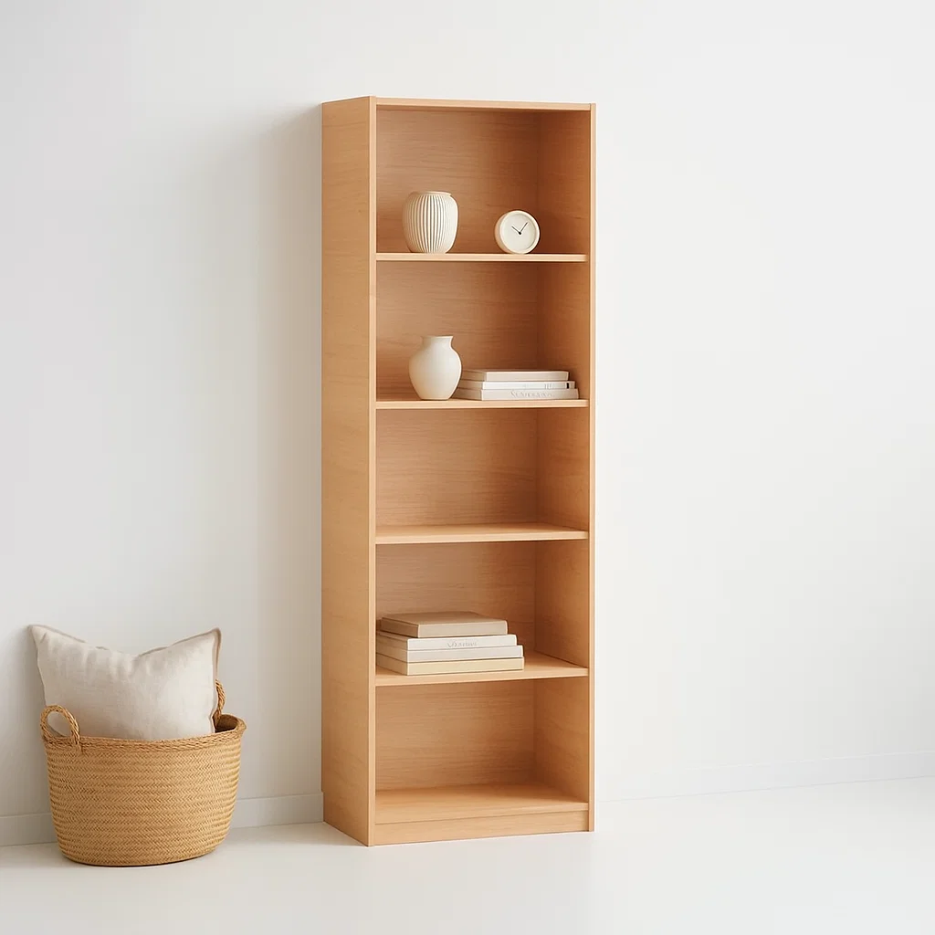 Librero Reka de 5 espacios alto - Madera para el hogar, disponible en Mons