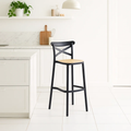 Taburete Crossback 77 cm - Negro para el hogar, disponible en Mons