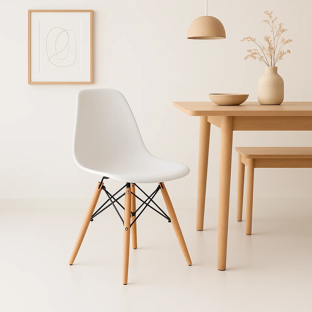 Pack de 4 Sillas Eames - Blanca para el hogar, disponible en Mons