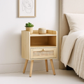Velador Mesh Rattan con Cajon y Espacio