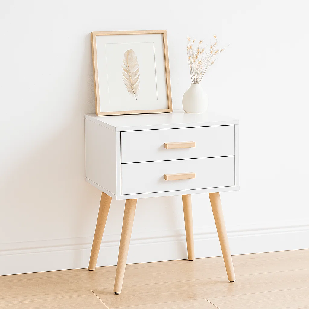 Velador Eames Doble Blanco