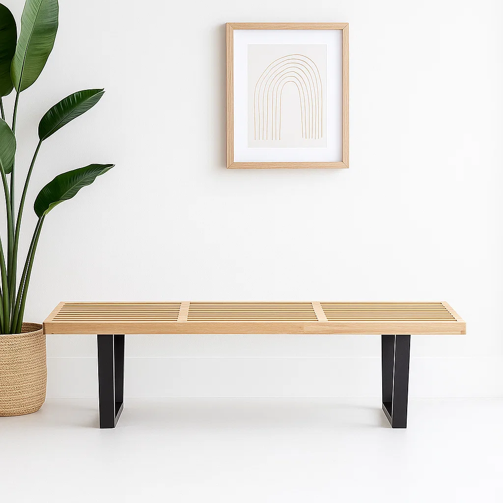 Banqueta George Nelson 160cm - Madera para el hogar, disponible en Mons
