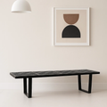 Banqueta de Madera y Metal George Nelson 160cm - Negra para el hogar, disponible en Mons