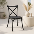 Silla Crossback - Negra para el hogar, disponible en Mons