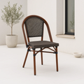 Silla Bistro Parisina Textileno - Café Oscuro para el hogar, disponible en Mons