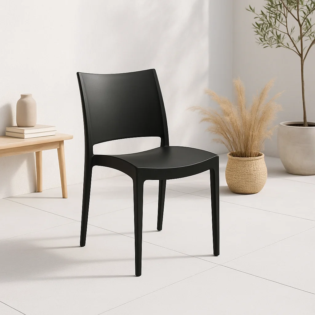 Silla de Exterior y Restaurant - Negra para el hogar, disponible en Mons