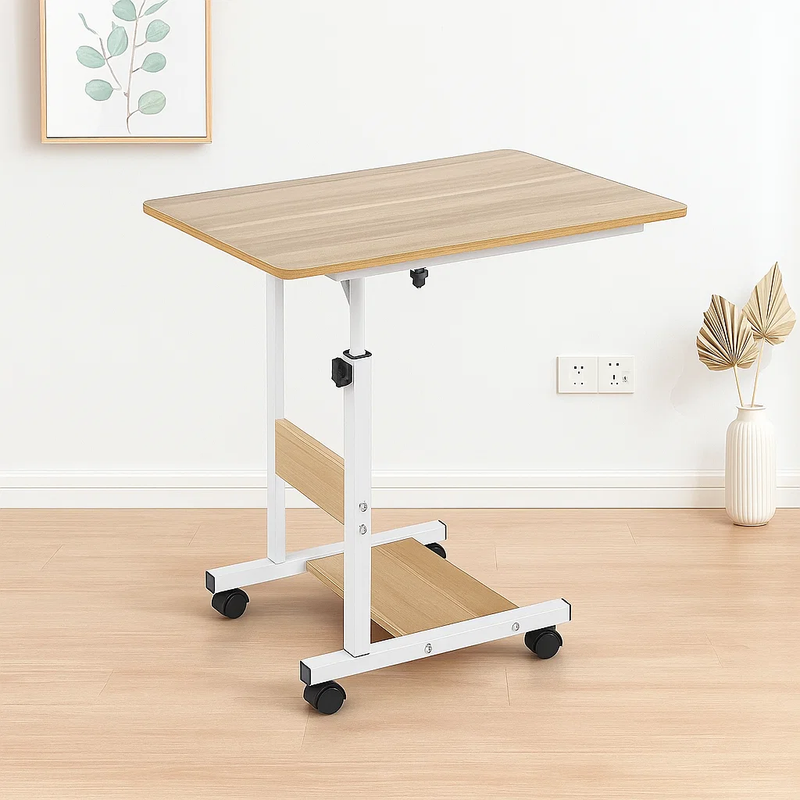 Mesa de computador ajustable roble para el hogar, disponible en Mons