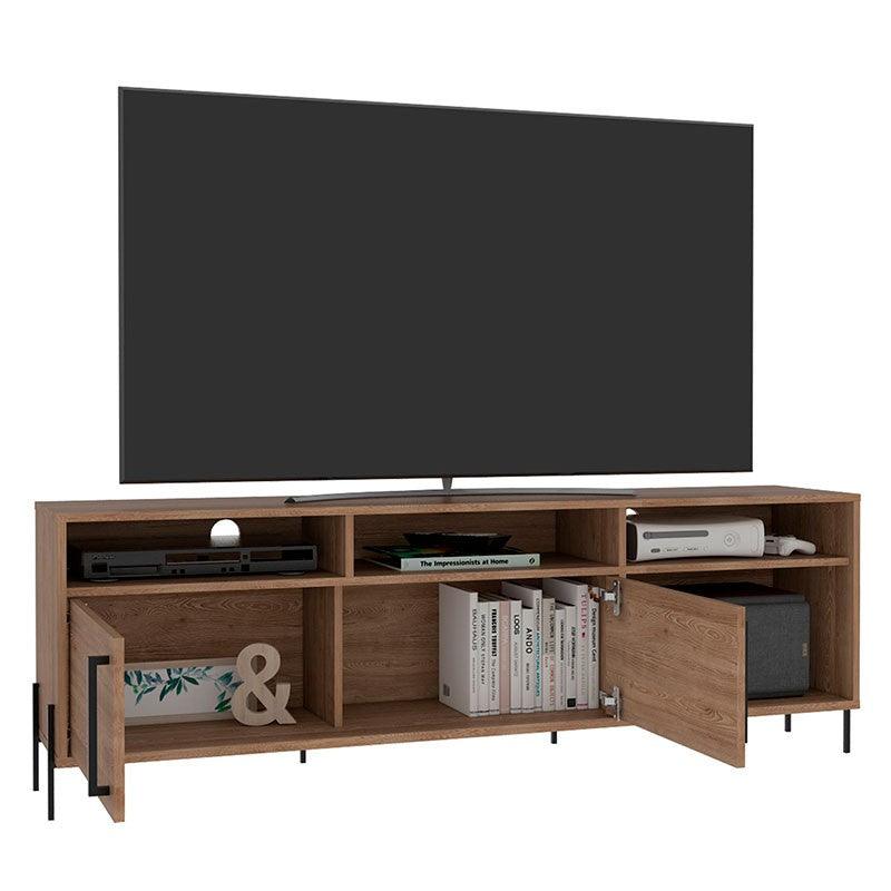 Rack Para Tv Ame, Miel, con Espacio Para Televisor de Hasta 65 Pulgadas - vista 1