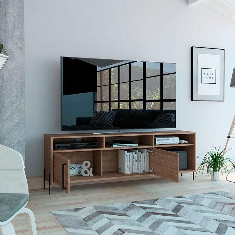 Rack Para Tv Ame, Miel, con Espacio Para Televisor de Hasta 65 Pulgadas - vista 4