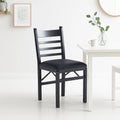 Pack de 2 Sillas Industrial Plegable con Marco Negro y Tapizado Sintético para el hogar, disponible en Mons