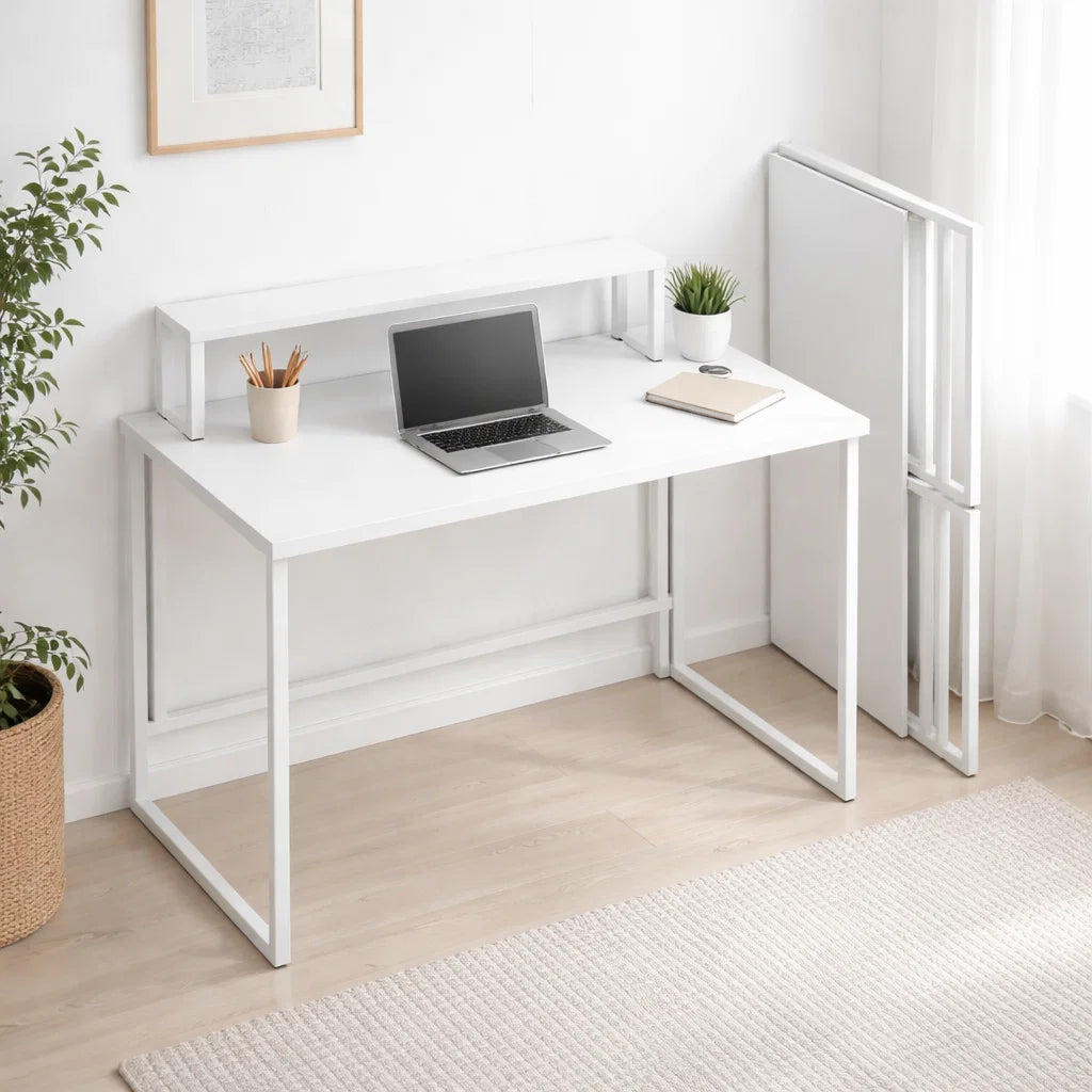 Mesa escritorio plegable Breta 100x48x75 para el hogar, disponible en Mons