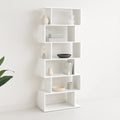 Estantería Moderna ZigZag de 6 Niveles - Blanco para el hogar, disponible en Mons