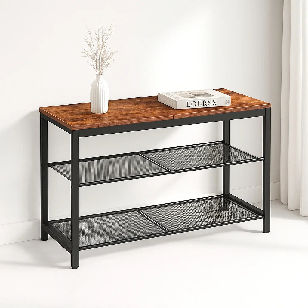 Banco Organizador Estilo Industrial con 3 Niveles para el hogar, disponible en Mons