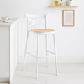 Taburete Crossback 77 cm - Blanco para el hogar, disponible en Mons
